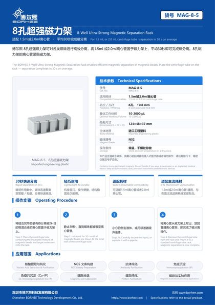 MAG-8-5 8孔超强磁力架 产品彩页