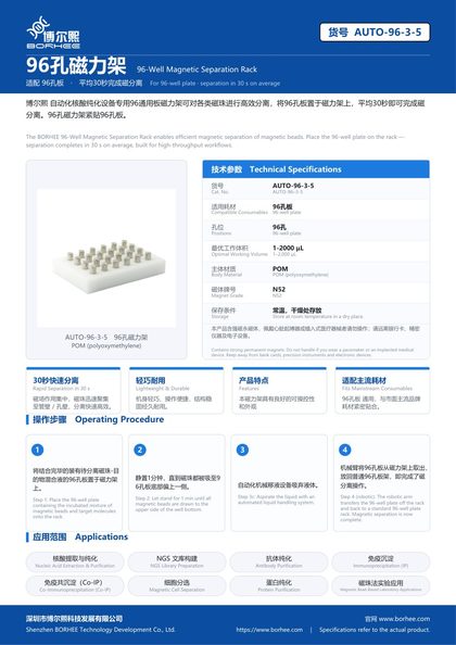 AUTO-96-3-5 96孔磁力架 产品彩页