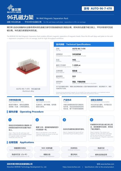 AUTO-96-7-470 96孔磁力架 产品彩页
