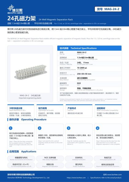 MAG-24-2 24孔磁力架 产品彩页